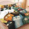 Home Textiles Cartoon Cat Children's Bedding Kit Skin-friendly Grinding Student Dormitory Three-piece Set No Sheets