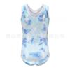 Girls Gymnastics Leotard With Short Pants Hair Accessory Set Dance Practice Wear Kids