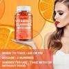 Buporai Vitamin C Gummies, containing 1000 mg of collagen, all-natural, nutritional supplement, suitable for adults.