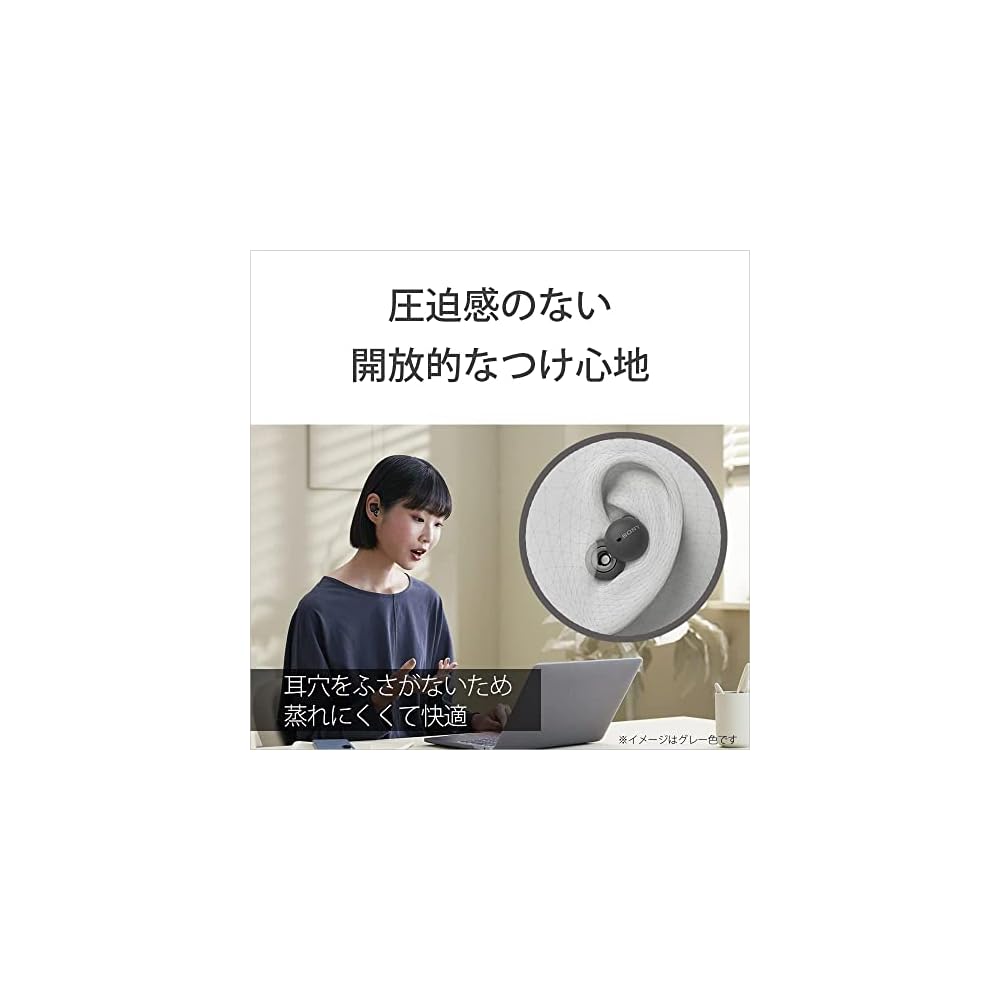 Sony LinkBuds: Полностью беспроводные наушники / Компактные и легкие (4,1 г) / Полностью открытый дизайн для постоянного ношения / Микрофон для звонков / 12-мм динамики / 5.
