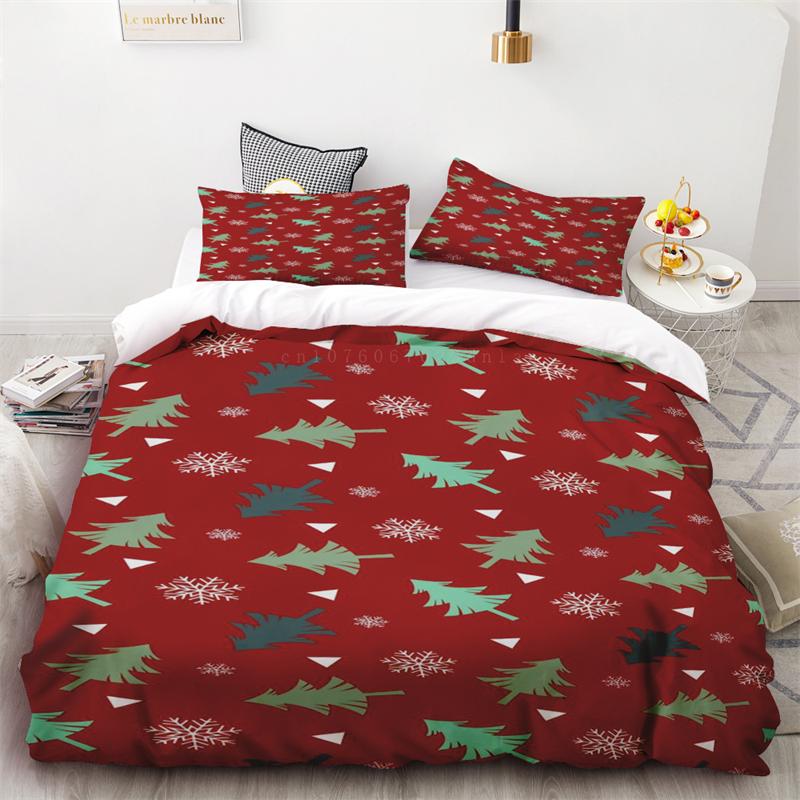 Пододеяльник Рождественский Лось Ветка Сосны Принт Декор Комнаты Спальня Гостиная Односпальный Двуспальный Квинсайз Кингсайз