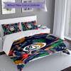 3pcs V-VOLCOM LOGO4 pattern bedding set duvet cover set includes duvet cover &pillowcases, perfect all season bedroom decoration & gift