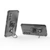 For Samsung Galaxy A35 5G Phone Case WANLONFENG PC TPU Back Cover Kickstand with Tempered Glass