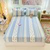 100% Cotton Bedsheet Elastic Fitted Sheet Print Bed Cover Single/Double/Queen/King Size Bed Linen Drap De Lit (No Pillowcase)