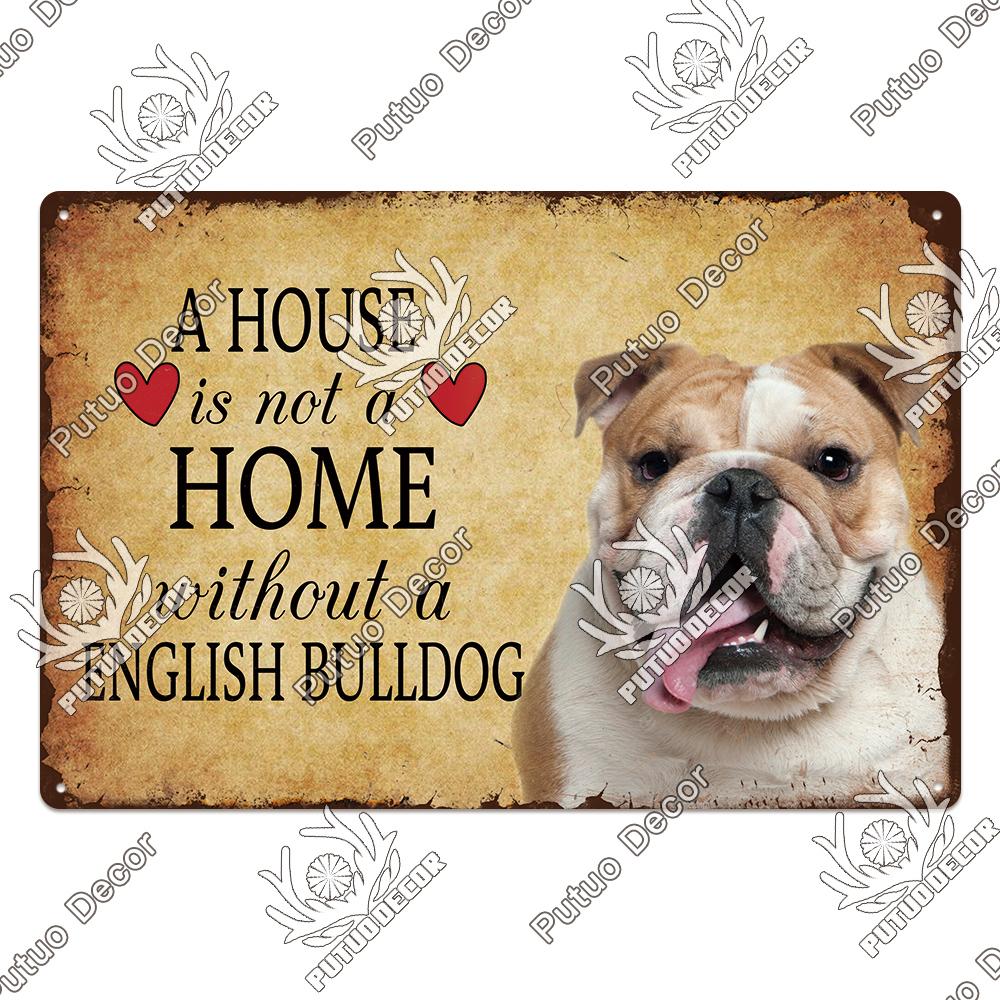 Декор Собака Винтаж Жестяные Знаки Доска Металлическая Пластина Настенное Искусство Украшения Для Дома Гостиная Человек Пещера Кафе Ферма Ретро Плакат