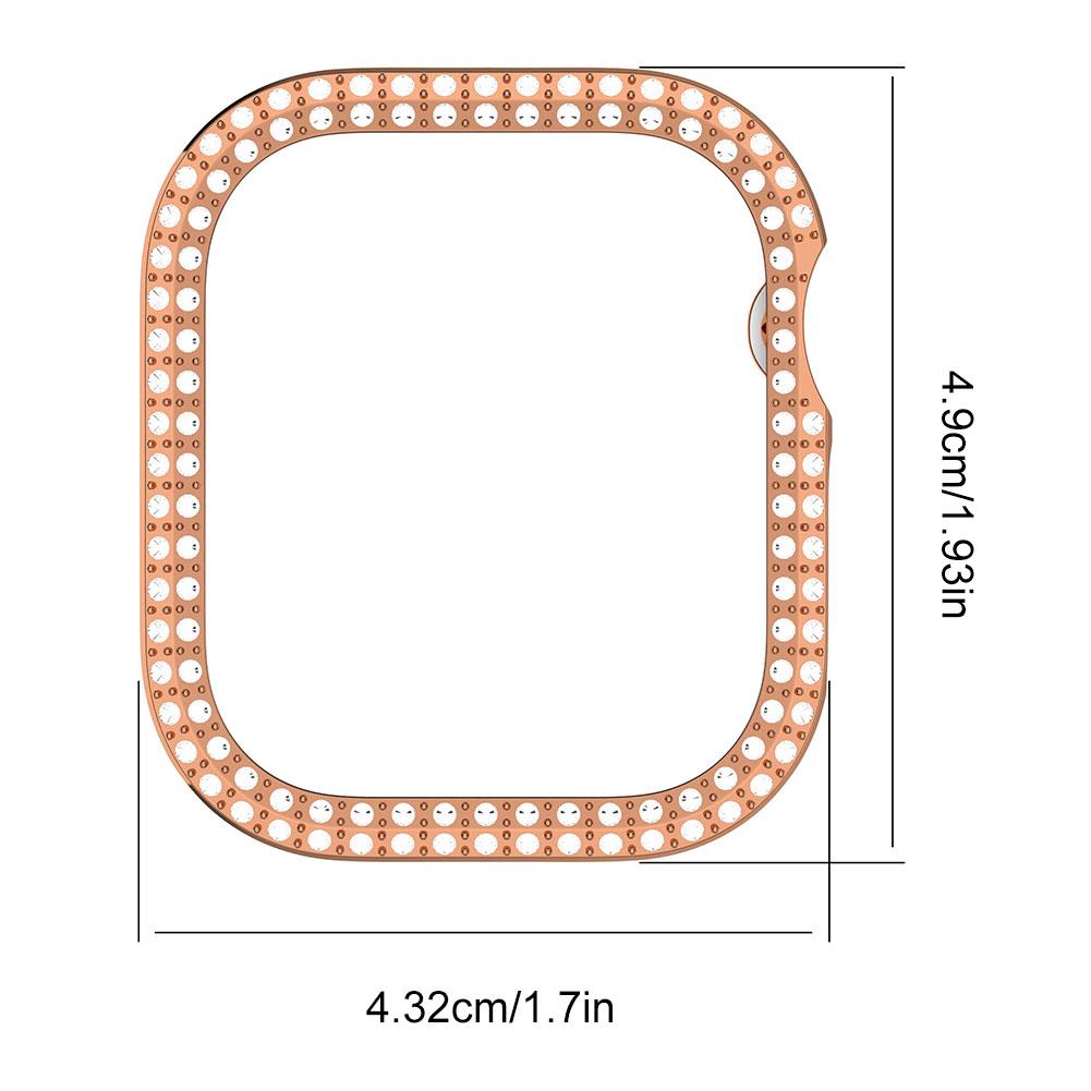 Чехол для ПК с двойным бриллиантом, защита экрана часов от падений, защита от царапин, полная рамка для часов IOS серии 10 42 мм/46 мм