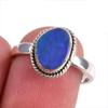 Natural Australian Opal Gemstone Handmade 925 Solid Silver Gift Ring S.7.5 J6p69