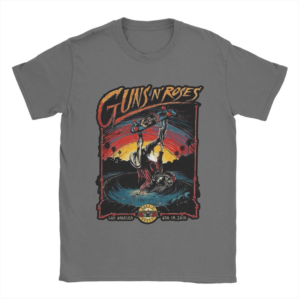 Guns N Roses T-Shirts Men Casual Cotton Tee Shirt Round Neck Short Sleeve T Shirt Plus Size Clothing