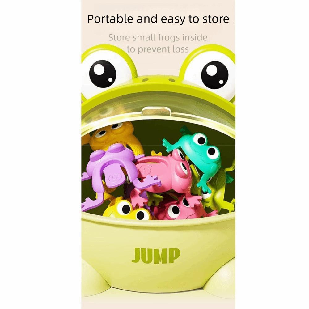 Cute Animals Fun Jumping Frog Toy Assorted Colors Kid Finger-press Toy Bouncing Toad Game Children