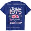 Подарок на 50-летие 50 лет Винтажная 1975 года Ограниченный выпуск Мужская футболка Новая Хлопок Короткий рукав Смешные Футболки для Отца Папы