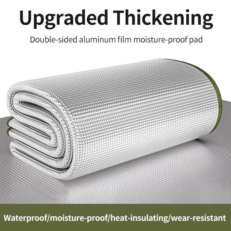 Портативный туристический коврик для пикника, кемпинга, пенопластовый коврик с фольгой, подстилка для палатки, коврик для пикника, влагозащитный пляжный коврик, складной с алюминиевой фольгой