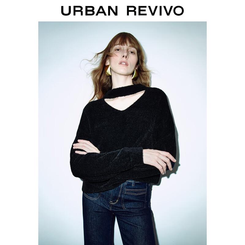 UR Women's Cut-out V-neck Knit Sweater