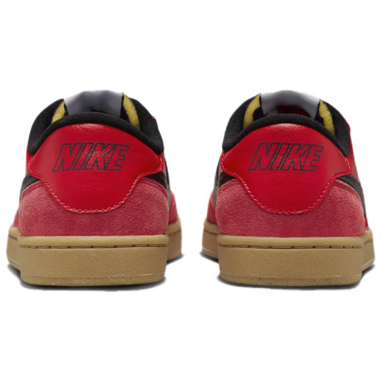 Nike FC Classic SB University Red Мужские кроссовки Белый-резиновый-светло-коричневый-черный 909096-600