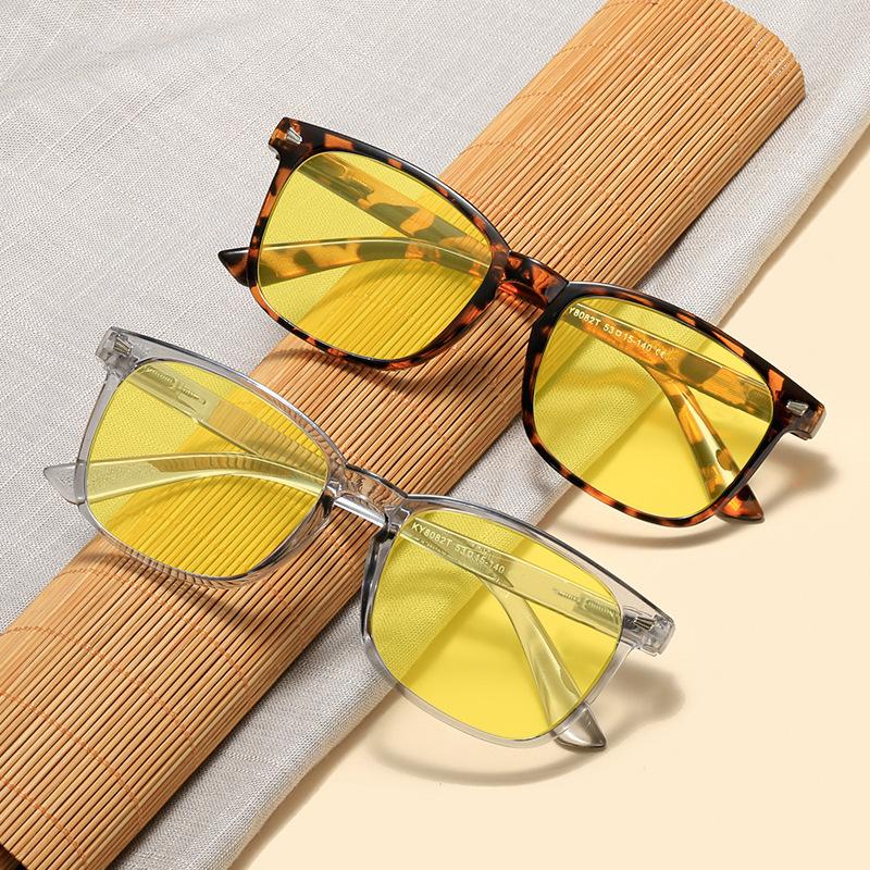 Модные ретро очки ночного видения для мужчин и женщин, модные солнцезащитные очки с защитой от синего света, унисекс, для улицы, с защитой от УФ-лучей