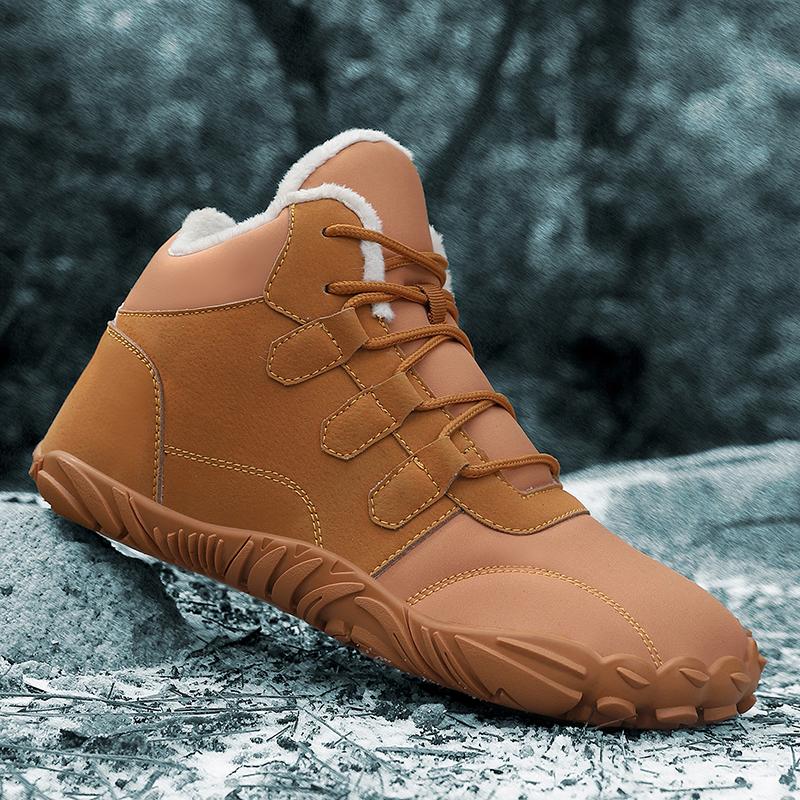 Fashion Male Female Couple Snow Boots Warm Fur Shoes Non Slip Outdoor Trekking Thermal Minimalist Ankle Boots for Autumn Winter