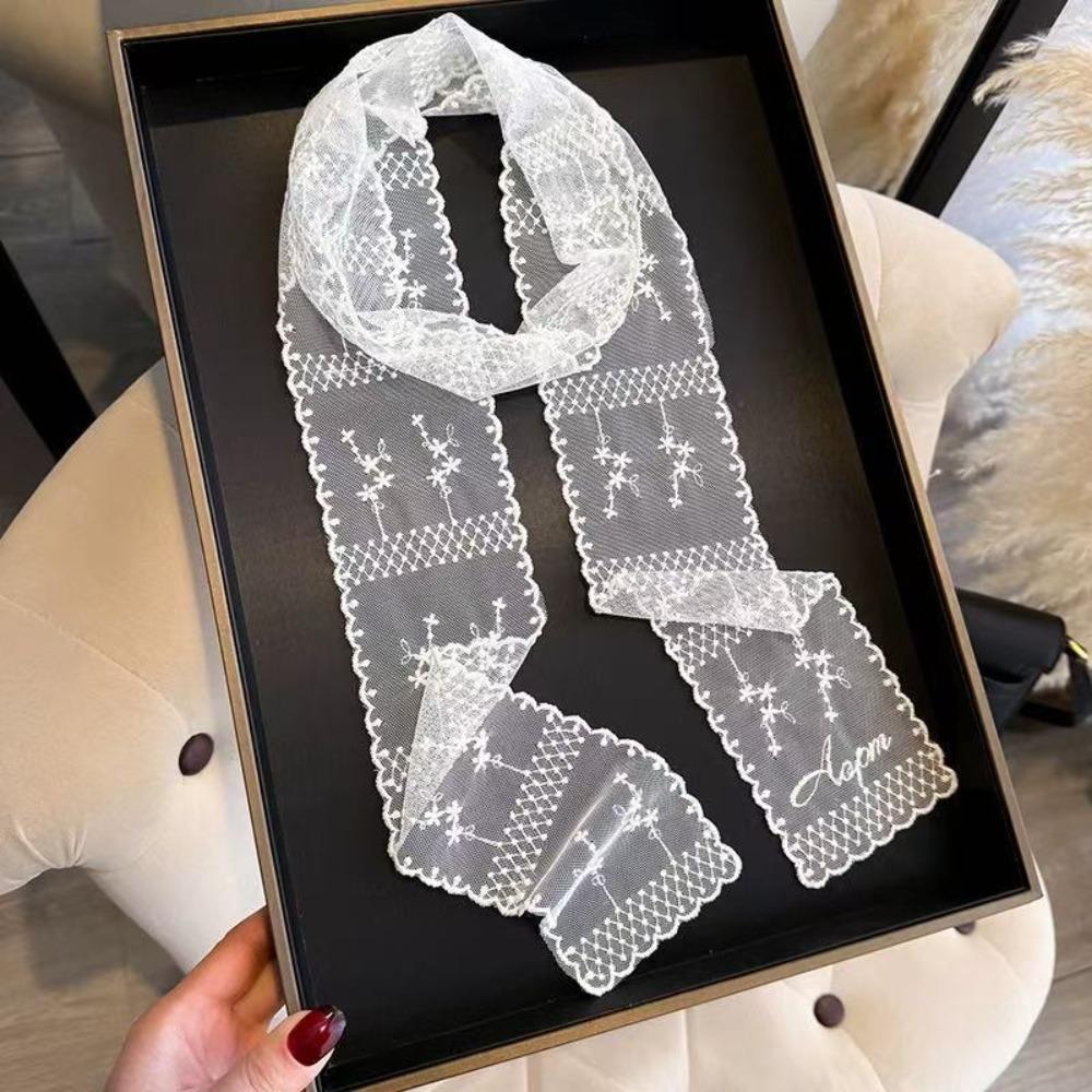 Y2k Long Lace Waistband Floral Dress Jeans Belt Unique Lace Waist Belt Summer