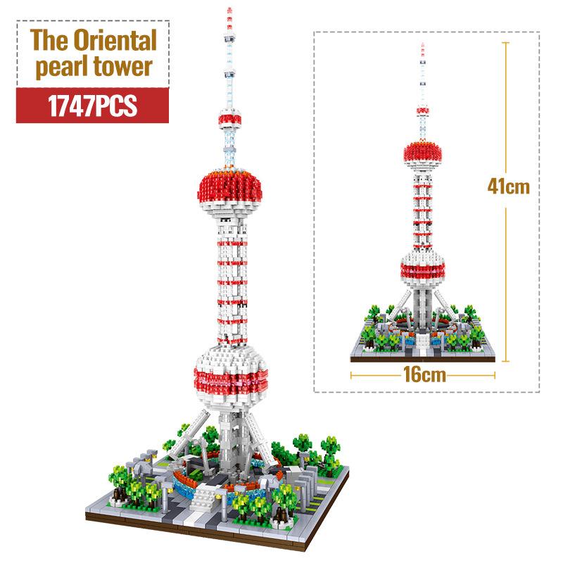 3585 шт. модель мировой архитектуры, строительные блоки, Париж, Эйфелева башня, алмазные микростроительные кирпичи, игрушки «сделай сам» для детей, подарок