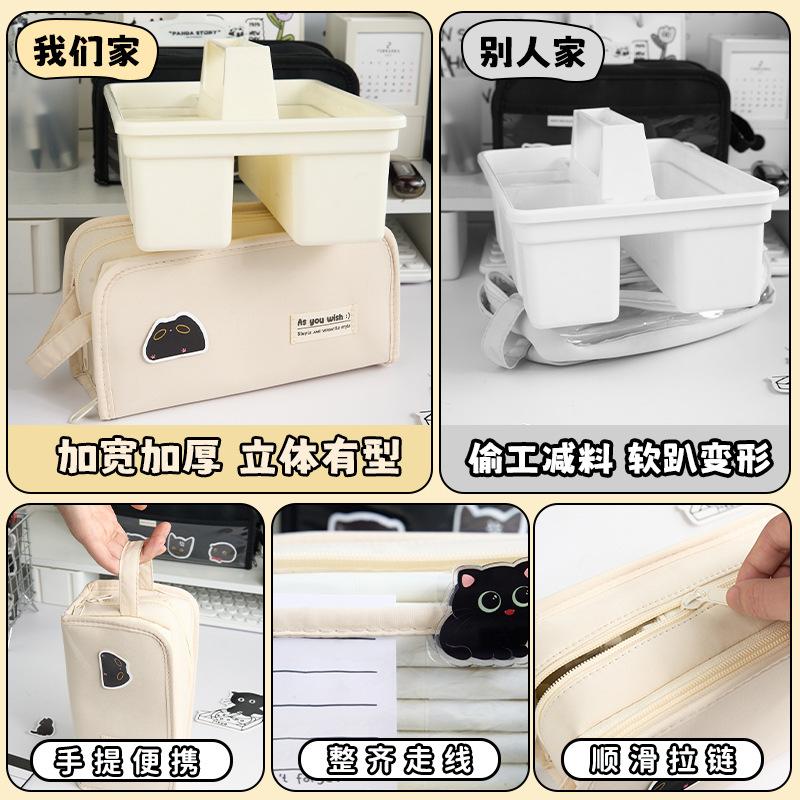 Пенал, большой вместимости, простой и многофункциональный для хранения, пенал для студентов, старшеклассников, канцелярские товары высокой ценности, пенал