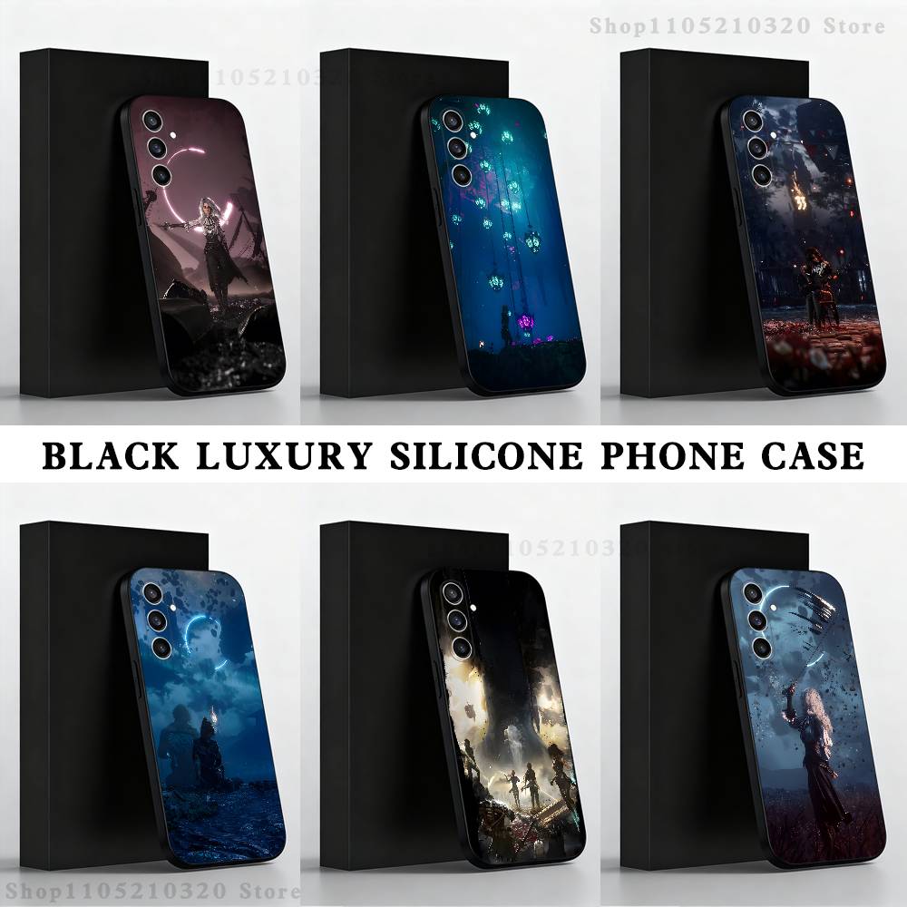 C-Clair O-Obscur Expedition 33 Чехол для телефона Samsung S25, S24 Ultra, S20, S30 plus, S22 plus, S23, S30 Ultra 5G Силиконовый Черный Корпус