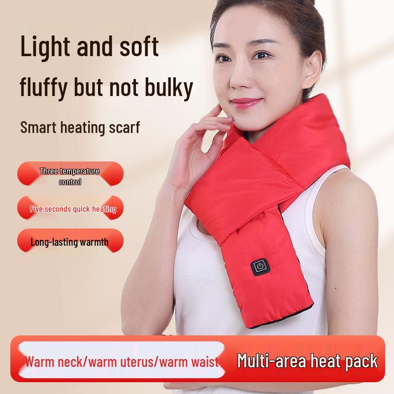 Electric Heating Scarf with Neck Warmer and Cold-Proof Insulation for Cervical Spine Relief