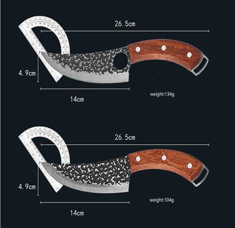Forged Scimitarsr Boning Knife Slaughter Knife Kitchen Knife Chef Knife Hungting Knife Fishing Knife