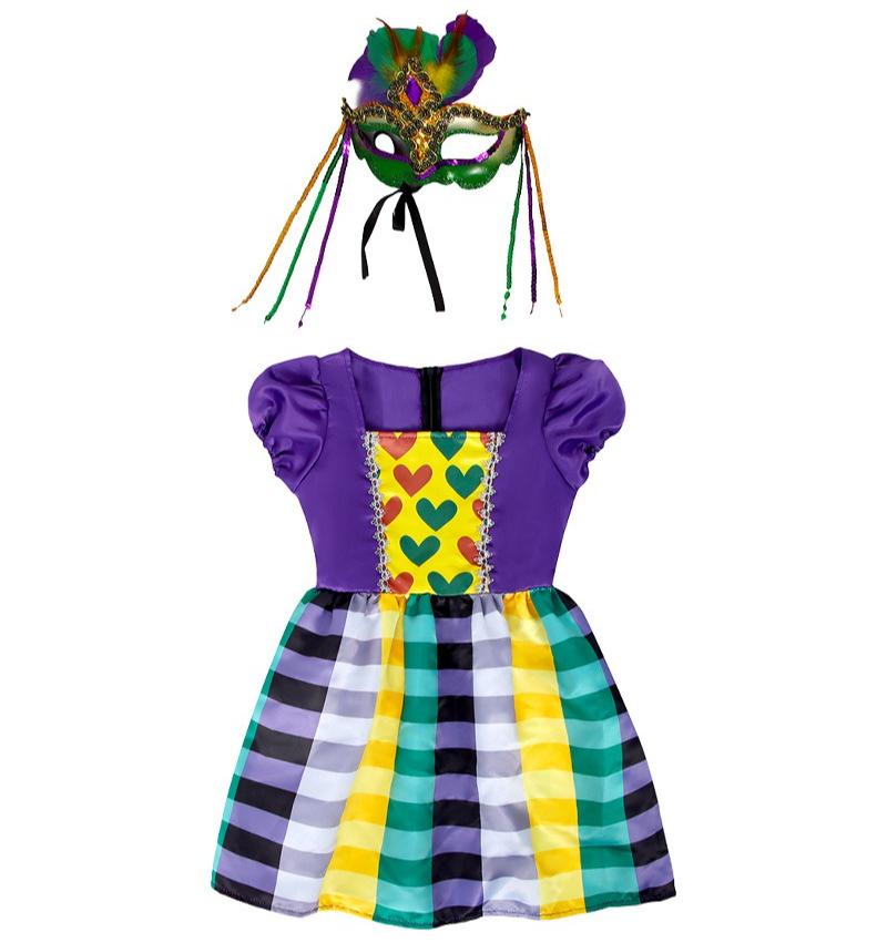 Детские этнические танцевальные костюмы в стиле павлина для маскарада, Хэллоуина, косплея, для девочек, сценическое платье для вечеринки, наряд для переодевания