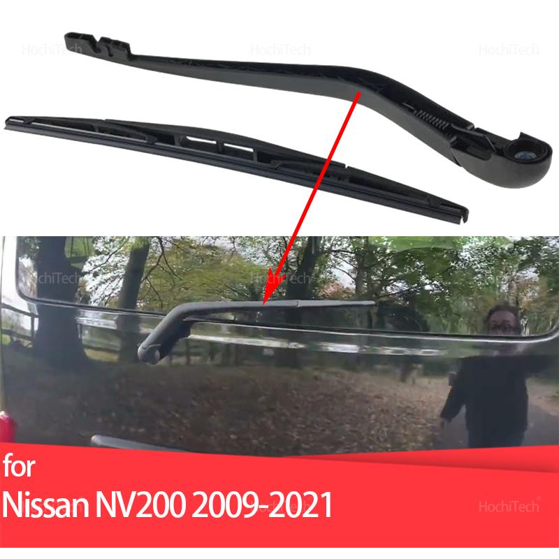 For Nissan NV200 2009- Auto ABS Rear Wiper Arm and Rear Blade Replacement Kit Parts 2015 2016 2017 2018