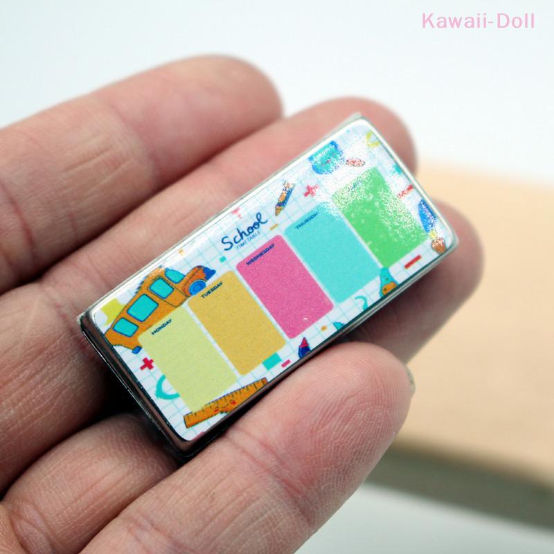 Кукольный домик Канцелярский пенал Органайзер Коробка 1:6/1:12 Канцелярская коробка Пенал Модель Аксессуары Детские Игрушки для ролевых игр