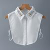 Glass Diamond Fake Collar Fashionable and Versatile Half Body Shirt Women's Fake Collar