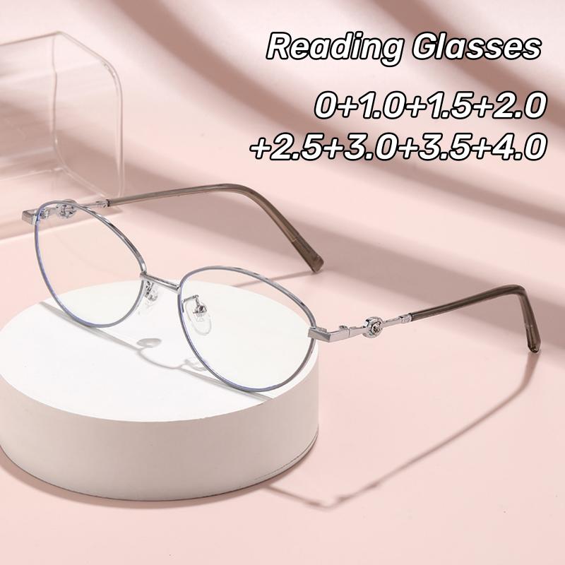 Fashion Metal Frame Presbyopia Luxury Brand Glasses Senior Sense Of Middle-Aged Reading Glasses Men'S Glasses Women'S Eyepieces