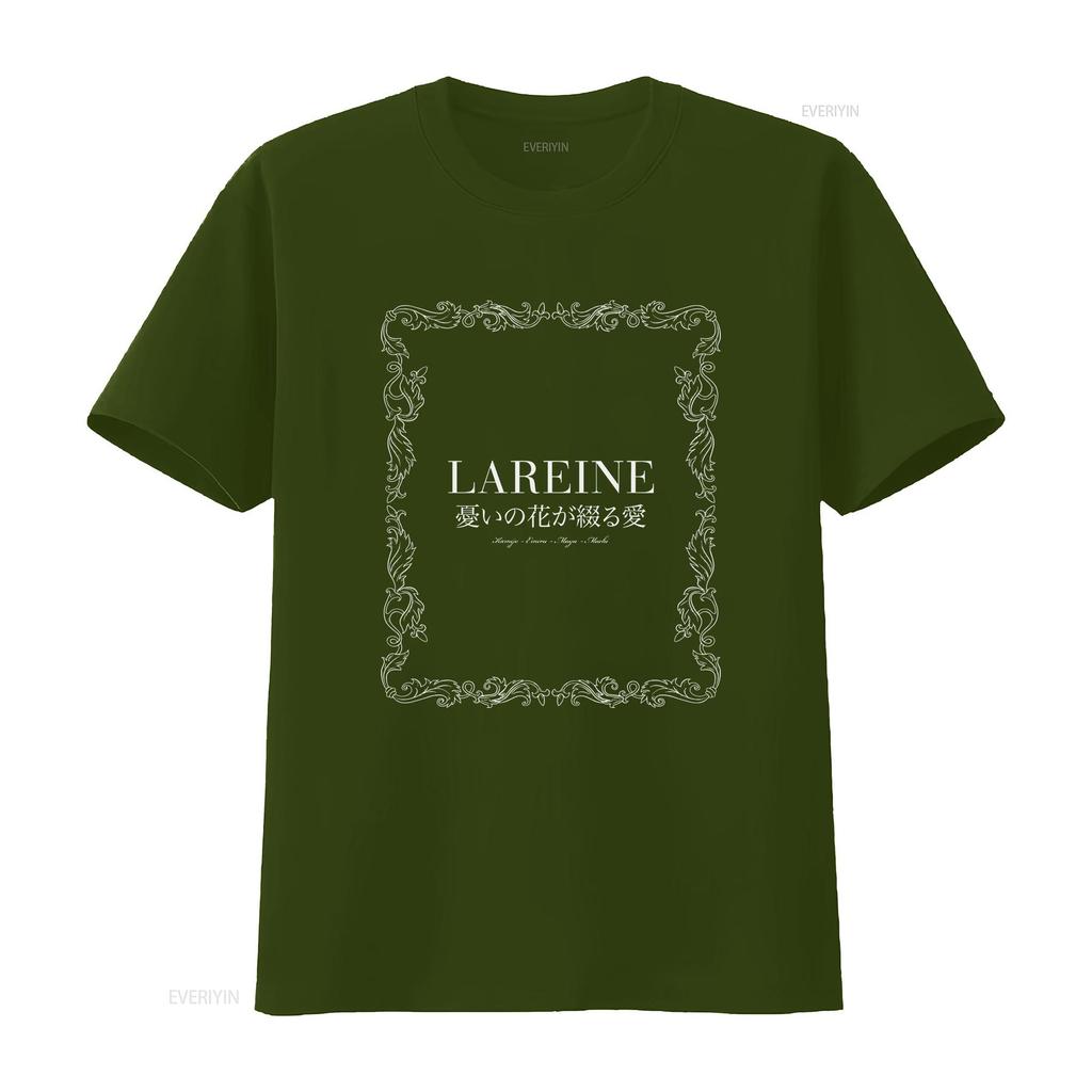 Футболка Lareine Fleur Япония Visual Kei 3 расцветки винтажная стираная эластичная уличная одежда слегка универсальный топ для повседневной носки