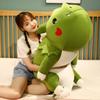 80/120cm Giant Lying Dinosaur Plush Toys Cartoon Dragon Dolls Bed Sleeping Cushion Stuffed Soft Xmas Gift