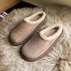 CRLAYDK Women's Cozy Memory Foam Suede Slippers Plush Fleece Fur Lined Slip On Indoor Outdoor House Shoes Bedroom for Ladies