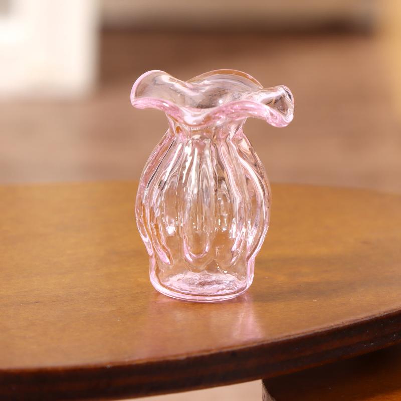 1:12 кукольный домик, миниатюрная стеклянная ваза, цветочная композиция, цветочный горшок, банка для хранения, садовый Рождественский декор дома