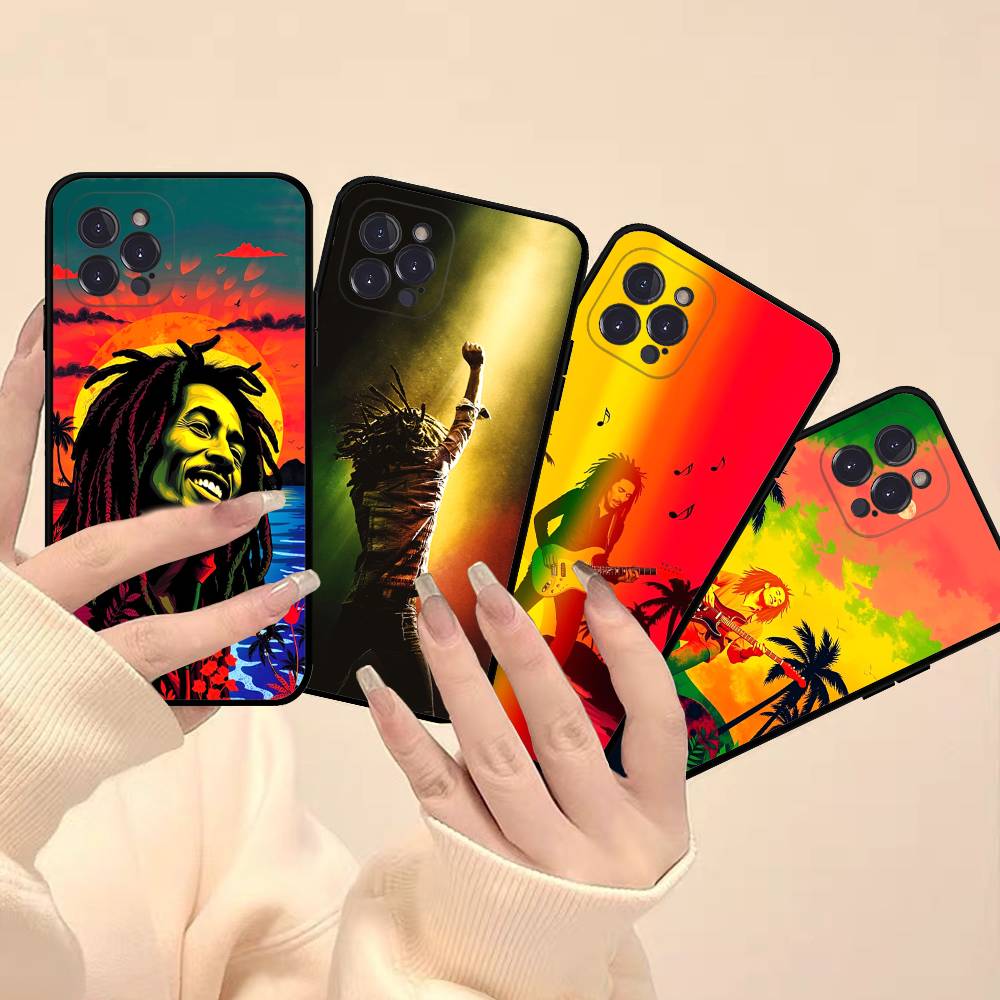 Bob Marley Singer Phone Case For iphone 17 16 15 16e 14 13 12 11 Pro Max Plus Case Cover Coque