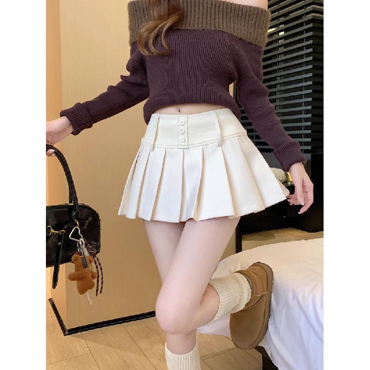Vintage Patchwork Pleated Slim A-Line Skirt Women 2025 Spring New Korean High Waist Contrast Color Plaid Casual Mini Skirt