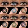 Fashion Color Contact Lenses 1 Pair Colored Contacts for Eyes Blue Eyes Lenses Yearly Gray Pupils Cosmetic Green Lenses