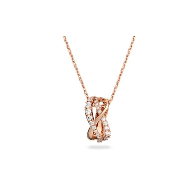 Swarovski Кольцо-колье скрученное полое покрытие розовым золотом женские украшения женский стиль 5620549