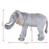 VidaXL Jouet en peluche Éléphant Gris XXL 91334