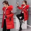 Winter Down Cotton Jacket Women Long Coat Parkas Thickening Female Warm Clothes Rabbit Fur Collar High Quality Jacket