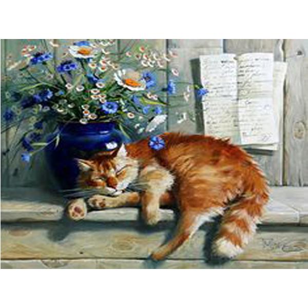 Алмазная вышивка по номерам котики