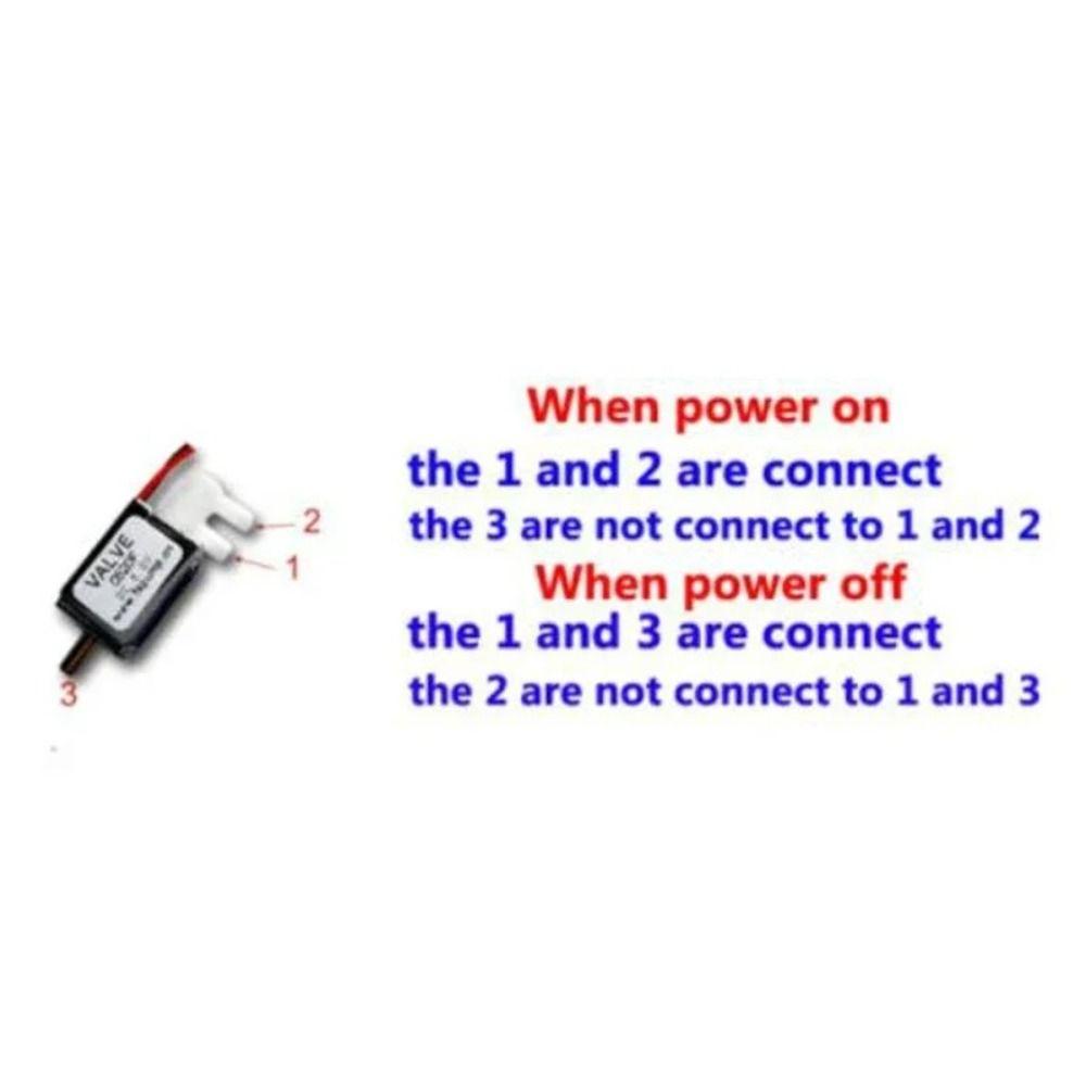 Plastic Mini Electric Solenoid Valve 24V DC Gas Flow Control Valve Micro Air Flow Control Valve