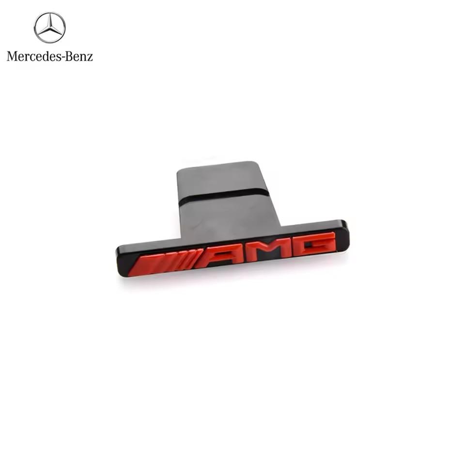 FCUI6 3D AMG Logo Emblem Car Front Grille Badge Car Styling For Mercedes Benz AMG W124 W168 W169 W176 W177 W202 W203 W204 W205 W210