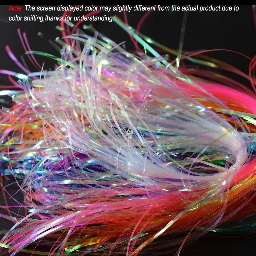 Shining Fly Fishing Jig Hook Streamer Fly Tying Tinsel Assist Hooks Line Fly Tying Materials