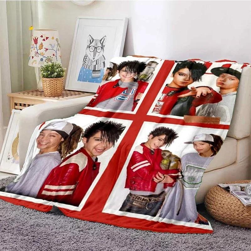 Tokio Hotel Rock Band Printed Flannel Blanket Soft Cozy Kids Blanket for Sofa Bed or Travel Warm Gift Idea for Birthday
