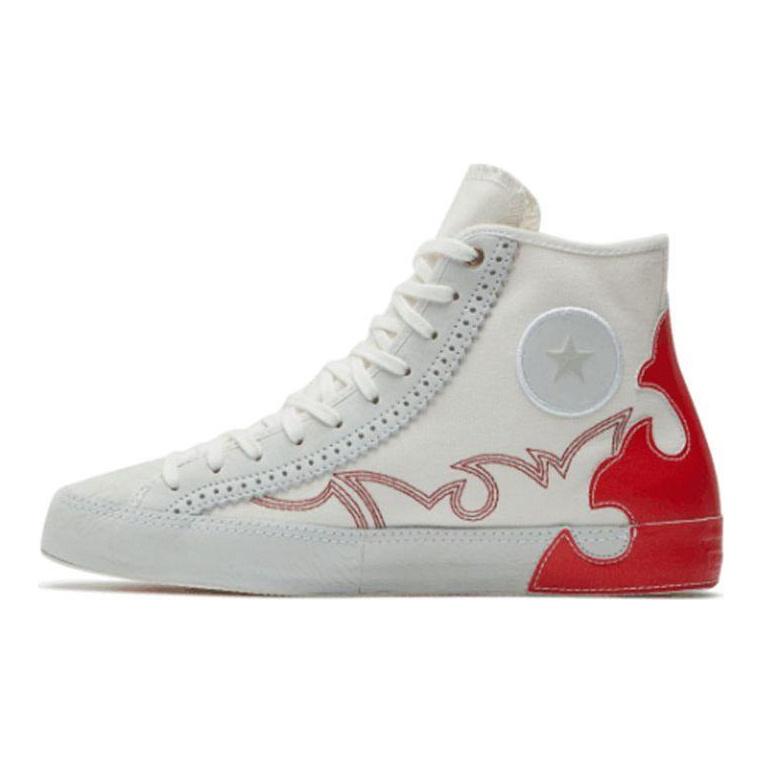 Converse Кеды Chuck Taylor All Star Sasha с волнистым узором, высокие, из парусины, женские, красные, белые 565003C