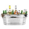 Galvanized Beverage Tub,Long Oval Tub,Beer Champagne Cocktail Cooling,Galvanized Metal