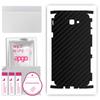 apgo Protective Skin Sticker for the Back+sides Compatible with Samsung Galaxy J5 Prime, Full Wrap Film, Foil, Vinyl - Pattern Carbon Black