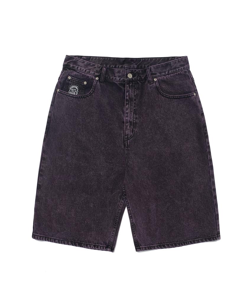 WKNDRS Punk Denim Shorts (Purple)