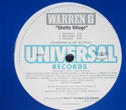 12-дюймовая пластинка WARREN G - Ghetto Village UNIR207091 Universal Recor 2002 US Рэп и хип-хоп/R&B Б/У